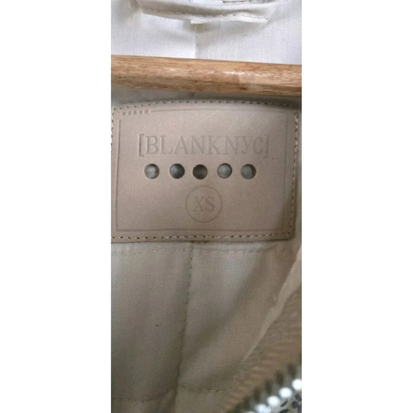 BLANK NYC X Anthropologie  Jacket Women's XS Tan Floral Forest Quilted Zip Up - Picture 2 of 11